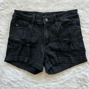 Black Denim Shorts